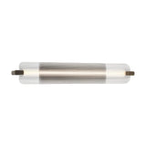Halden LED Wall Sconce 34", Weathered Brass and Clear Glass