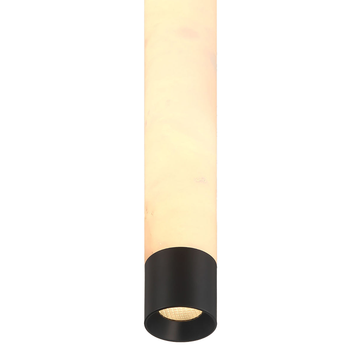 Anders Indoor/Outdoor LED Wall Sconce, Large 24", Matte Black and Alabaster