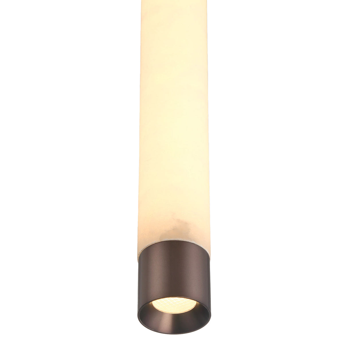 Anders Large LED Wall Sconce 24", Pewter Bronze and Alabaster