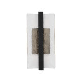 Kendrick LED Outdoor Wall Light, Small 15", Textured Black and Seeded Cast Glass