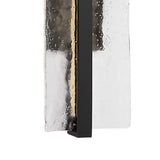 Kendrick LED Outdoor Wall Light, Medium 21", Textured Black and Seeded Cast Glass