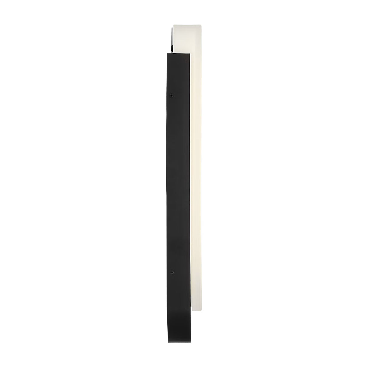 Locke Outdoor LED Wall Sconce, Large 22", Textured Black and Frosted Glass