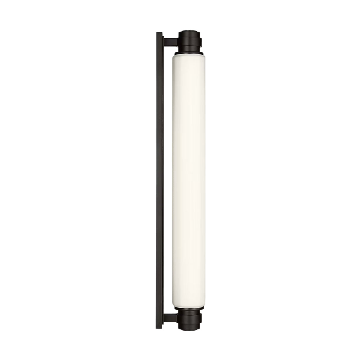 Lavinia LED Wall Sconce 24", Aged Iron and Opal Glass
