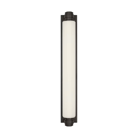 Lavinia LED Wall Sconce 24", Aged Iron and Opal Glass