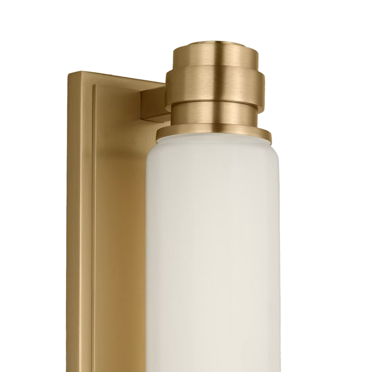Lavinia LED Wall Sconce 24", Aged Brass and Opal Glass