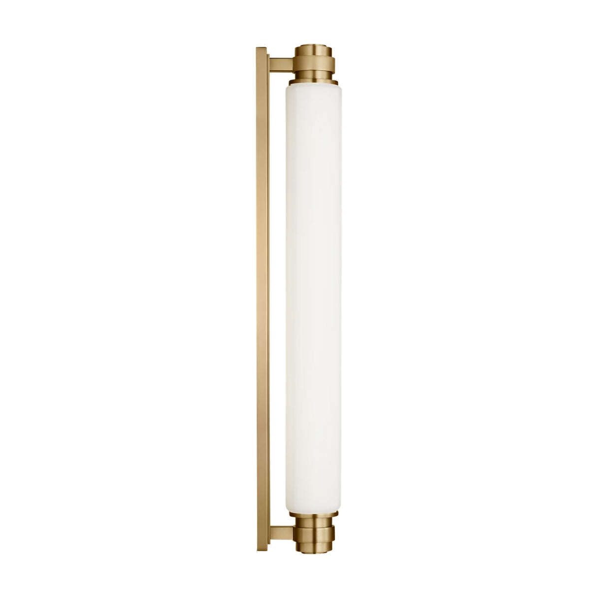 Lavinia LED Wall Sconce 24", Aged Brass and Opal Glass