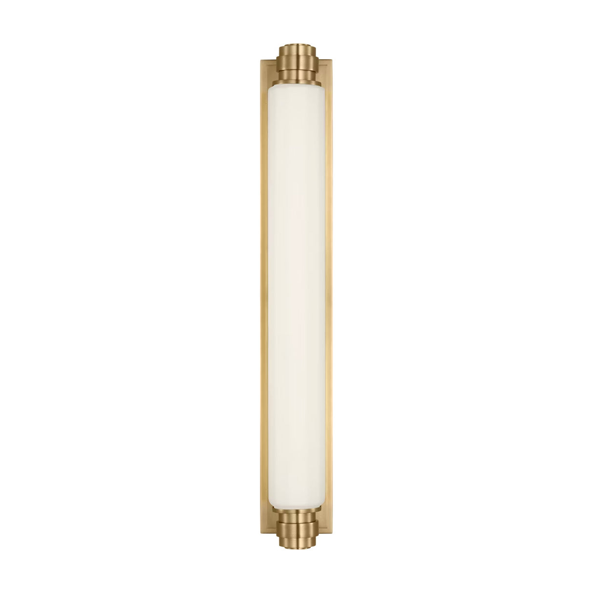 Lavinia LED Wall Sconce 24", Aged Brass and Opal Glass