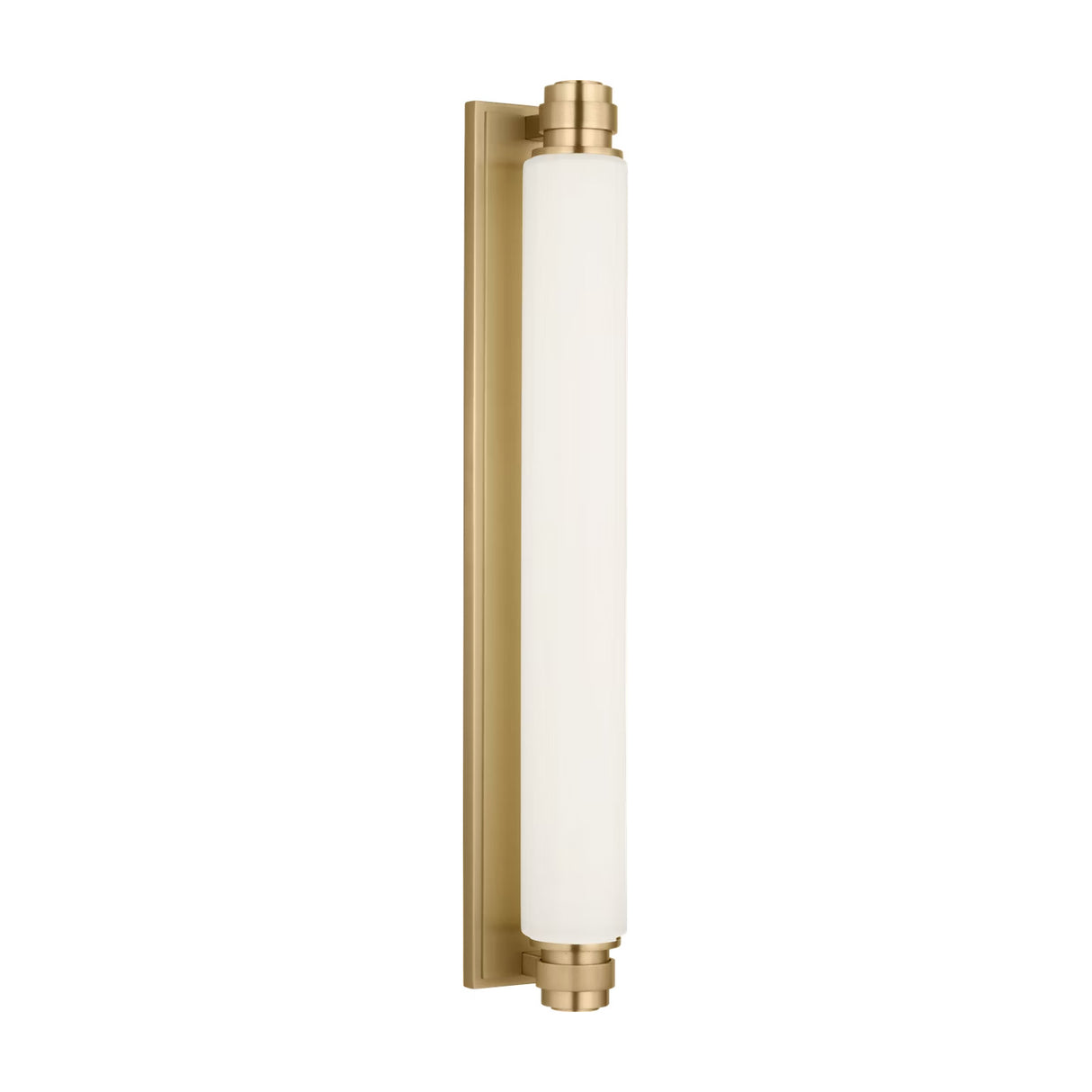 Lavinia LED Wall Sconce 24", Aged Brass and Opal Glass