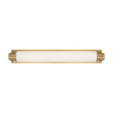 Lavinia LED Wall Sconce 24", Aged Brass and Opal Glass