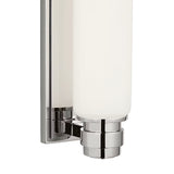 Lavinia LED Wall Sconce 24", Polished Nickel and Opal Glass