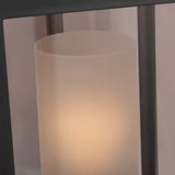 Lansing Outdoor Wall Light, Large 24", Dark Bronze and Brown Smoke Glass