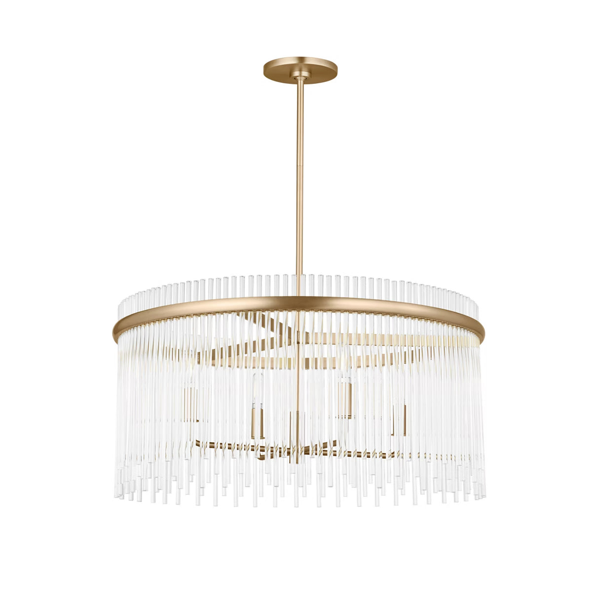 Marcella 4 Light Chandelier 24" Satin Brass
