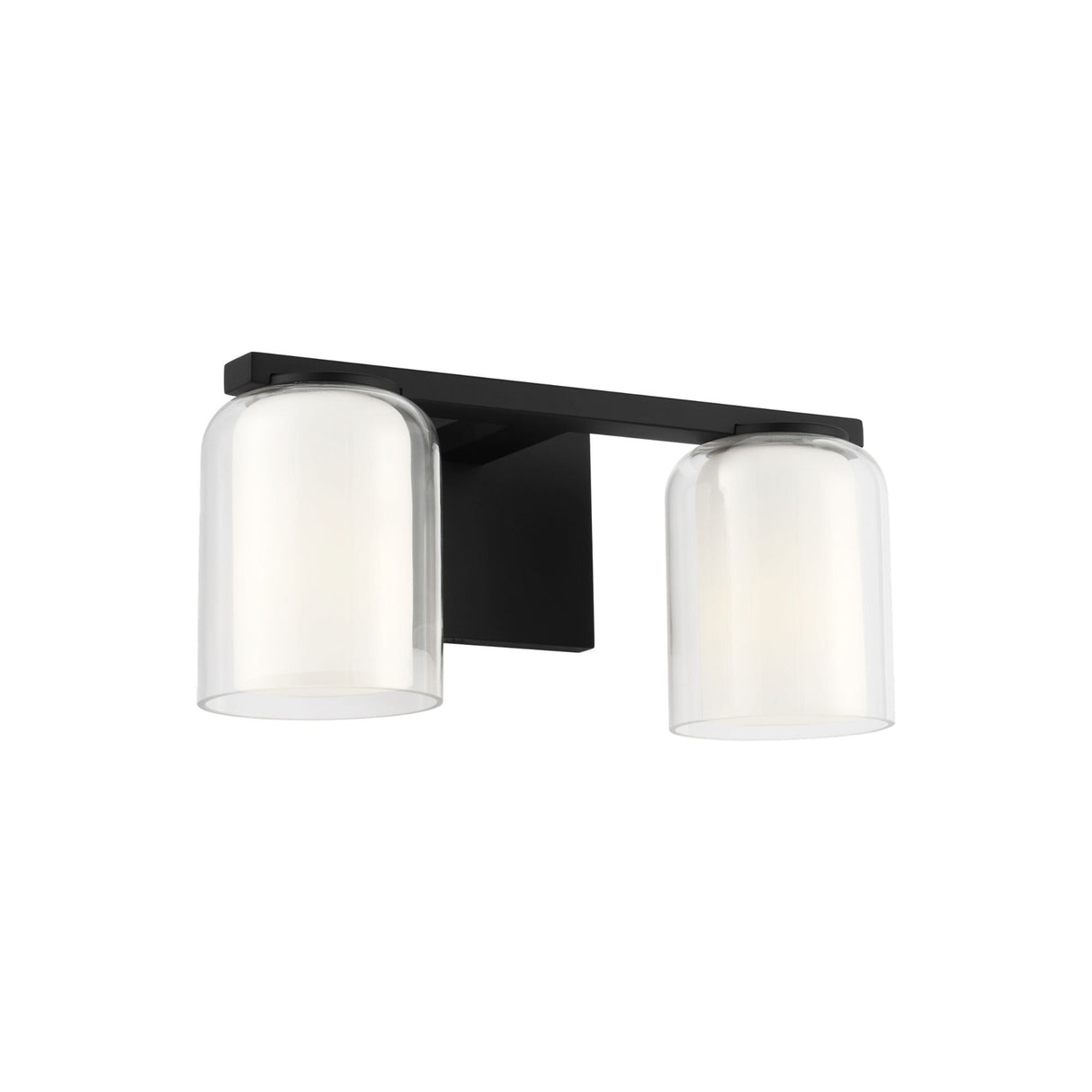 Orlando 2 Light Vanity 14", Matte Black