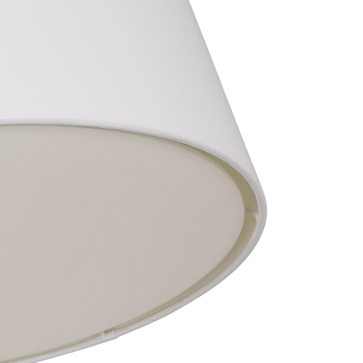 Barton Small Flush Mount 12", Aged Iron and White Linen