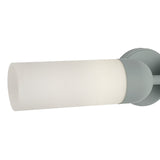 Filomena 2 Light Wall Sconce 24", Soft Sage and Opal Glass