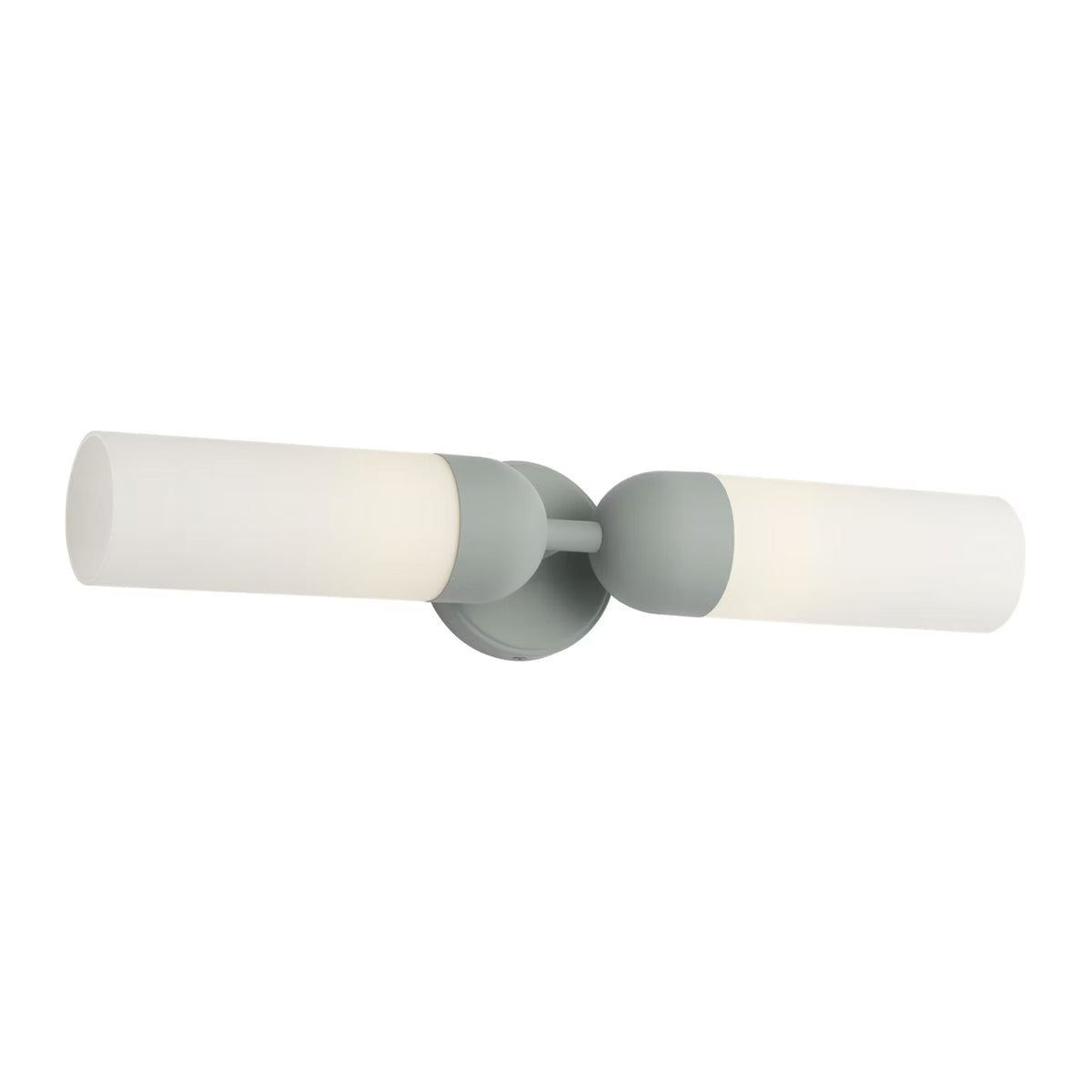 Filomena 2 Light Wall Sconce 24", Soft Sage and Opal Glass