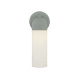 Filomena Wall Sconce 13", Soft Sage and Opal Glass
