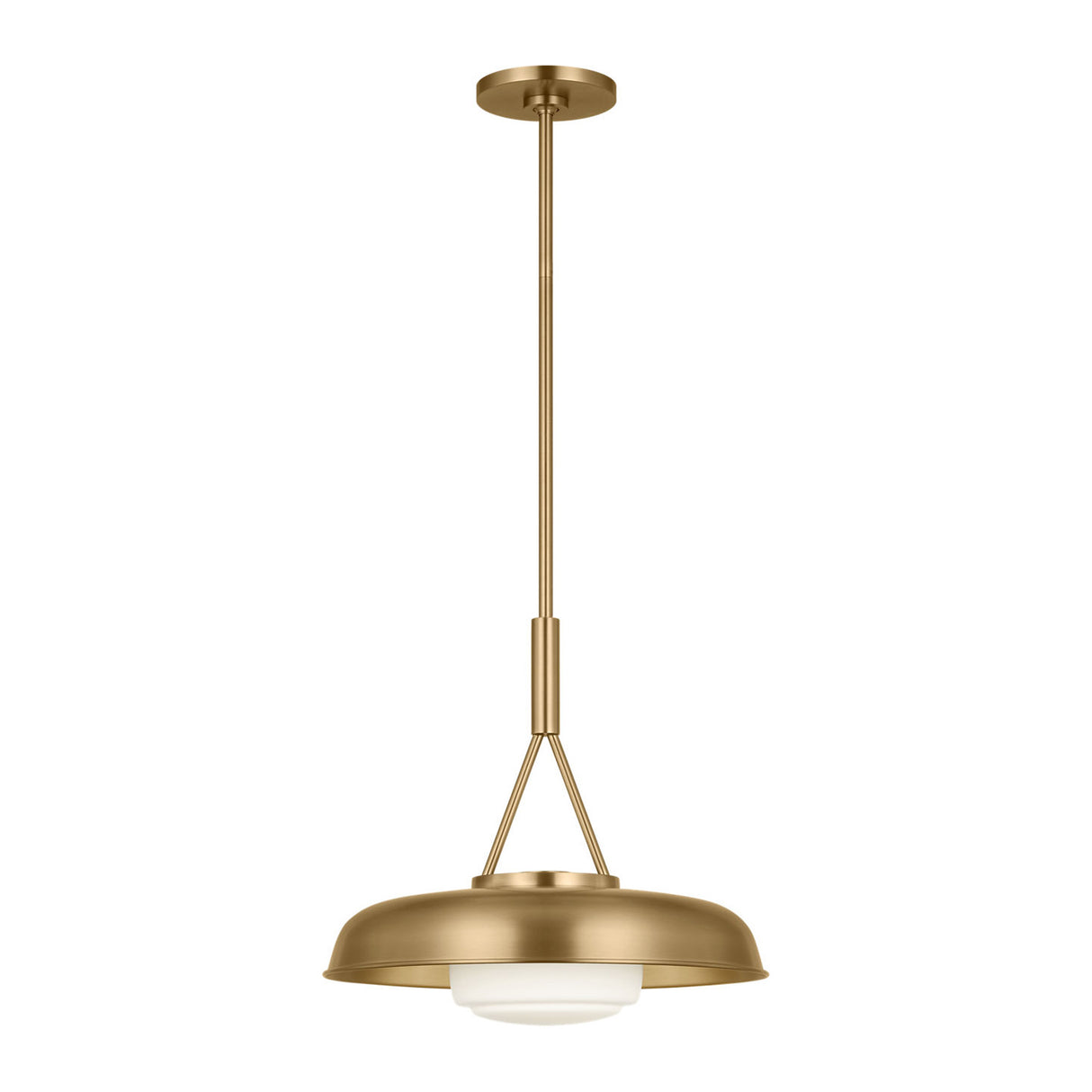 Stratford Medium Pendant 15", Aged Brass