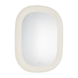 Atara Oval LED Mirror 29" x 37", Matte White