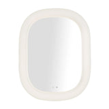 Atara Oval LED Mirror 29" x 37", Matte White