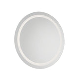 Clement Round LED Mirror 32" x 32", Silver