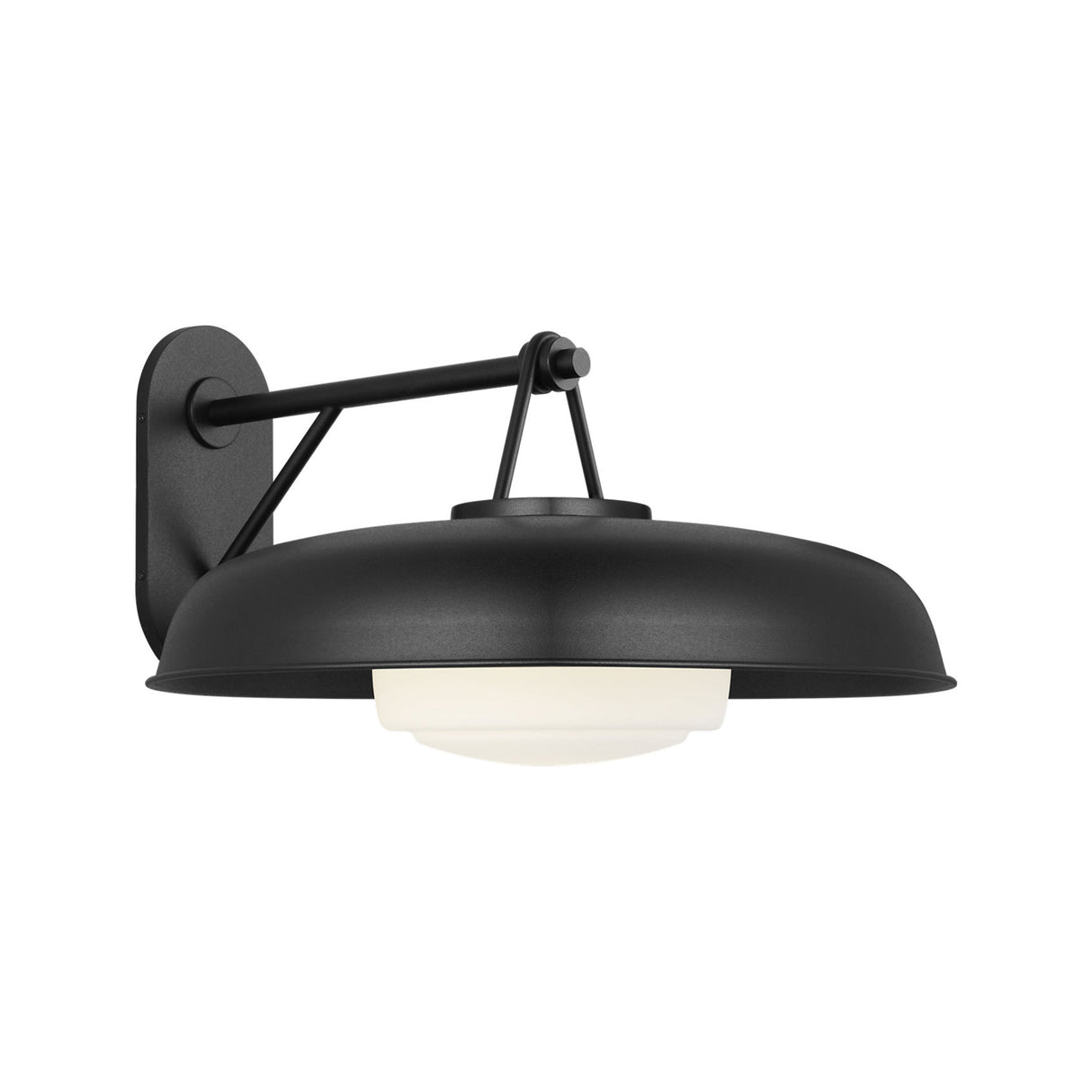 Stratford Outdoor Wall Sconce, Large, Textured Black