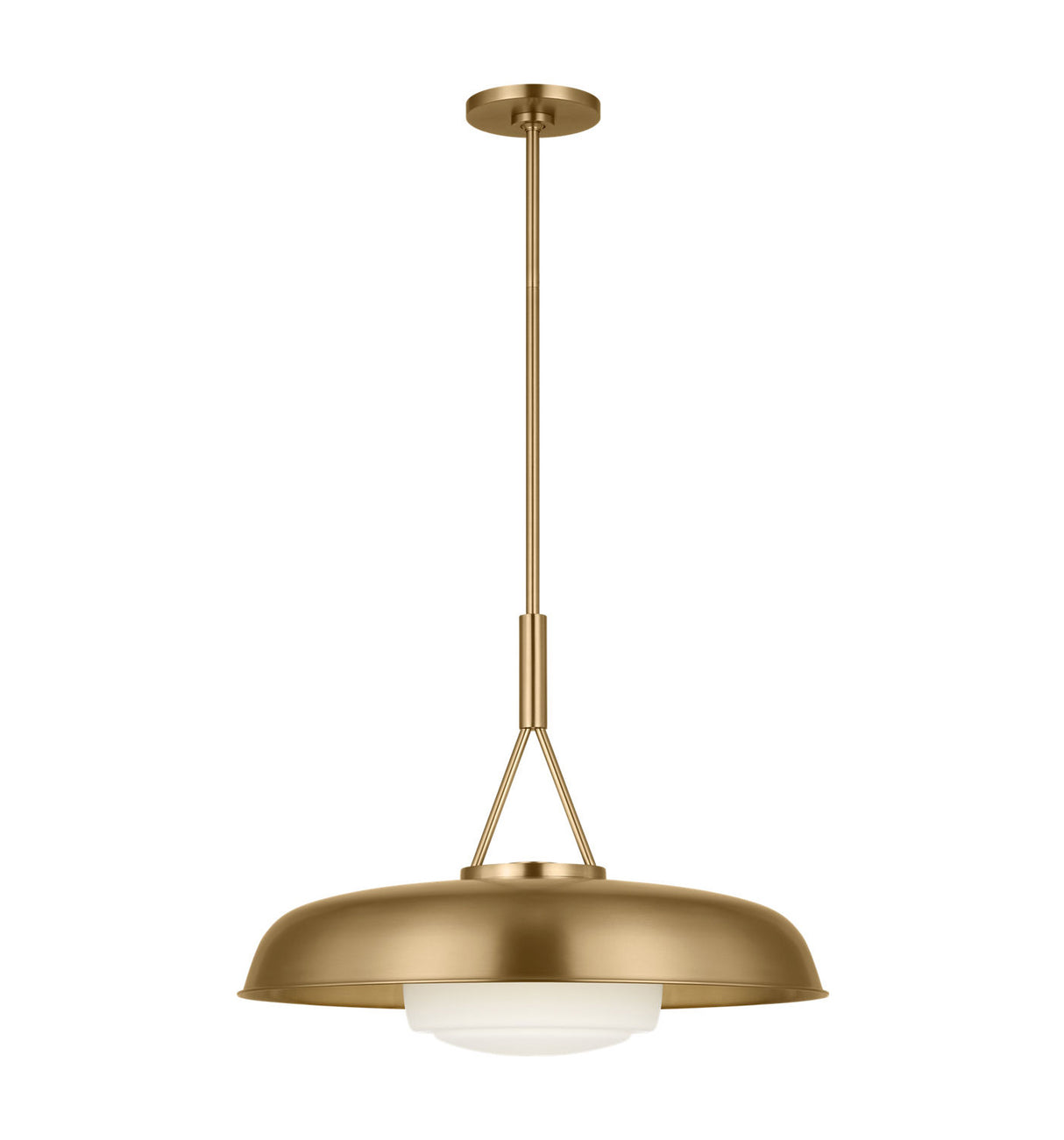 Stratford Large Pendant 20", Aged Brass
