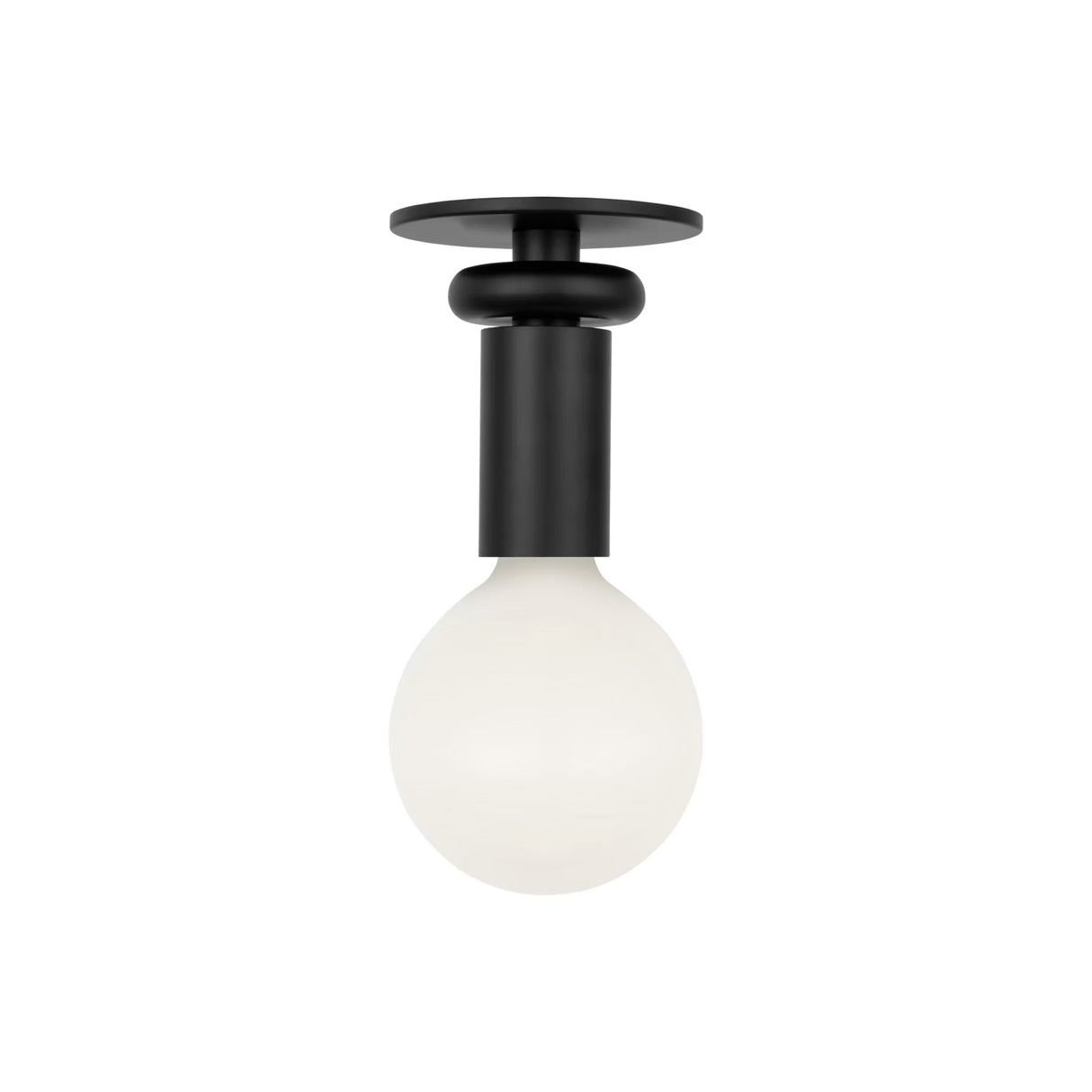 Filomena Small Flush Mount 5", Matte Black