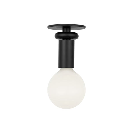 Filomena Small Flush Mount 5", Matte Black