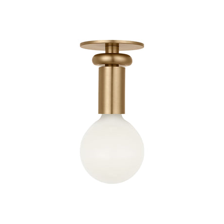 Filomena Small Flush Mount 5", Satin Brass