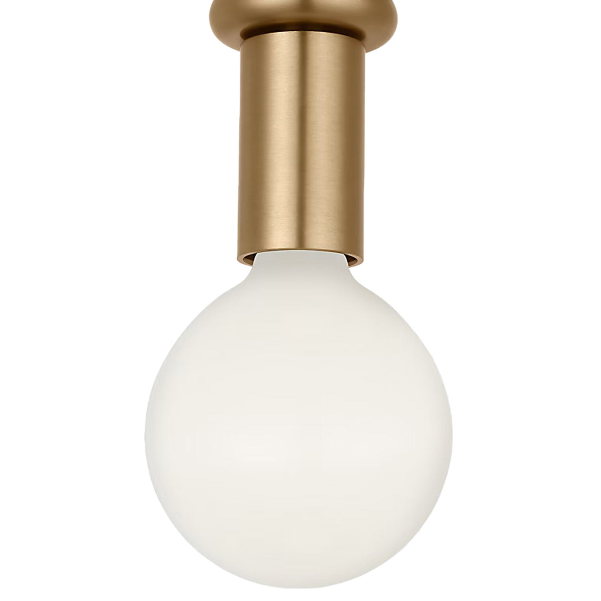 Filomena Small Flush Mount 5", Satin Brass