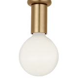 Filomena Small Flush Mount 5", Satin Brass