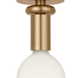 Filomena Small Flush Mount 5", Satin Brass