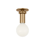 Filomena Small Flush Mount 5", Satin Brass