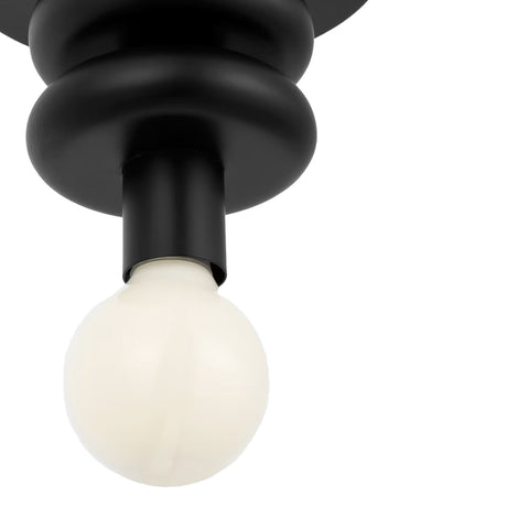 Filomena Extra Small Flush Mount 5", Matte Black