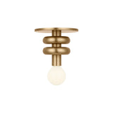 Filomena Extra Small Flush Mount 5", Satin Brass