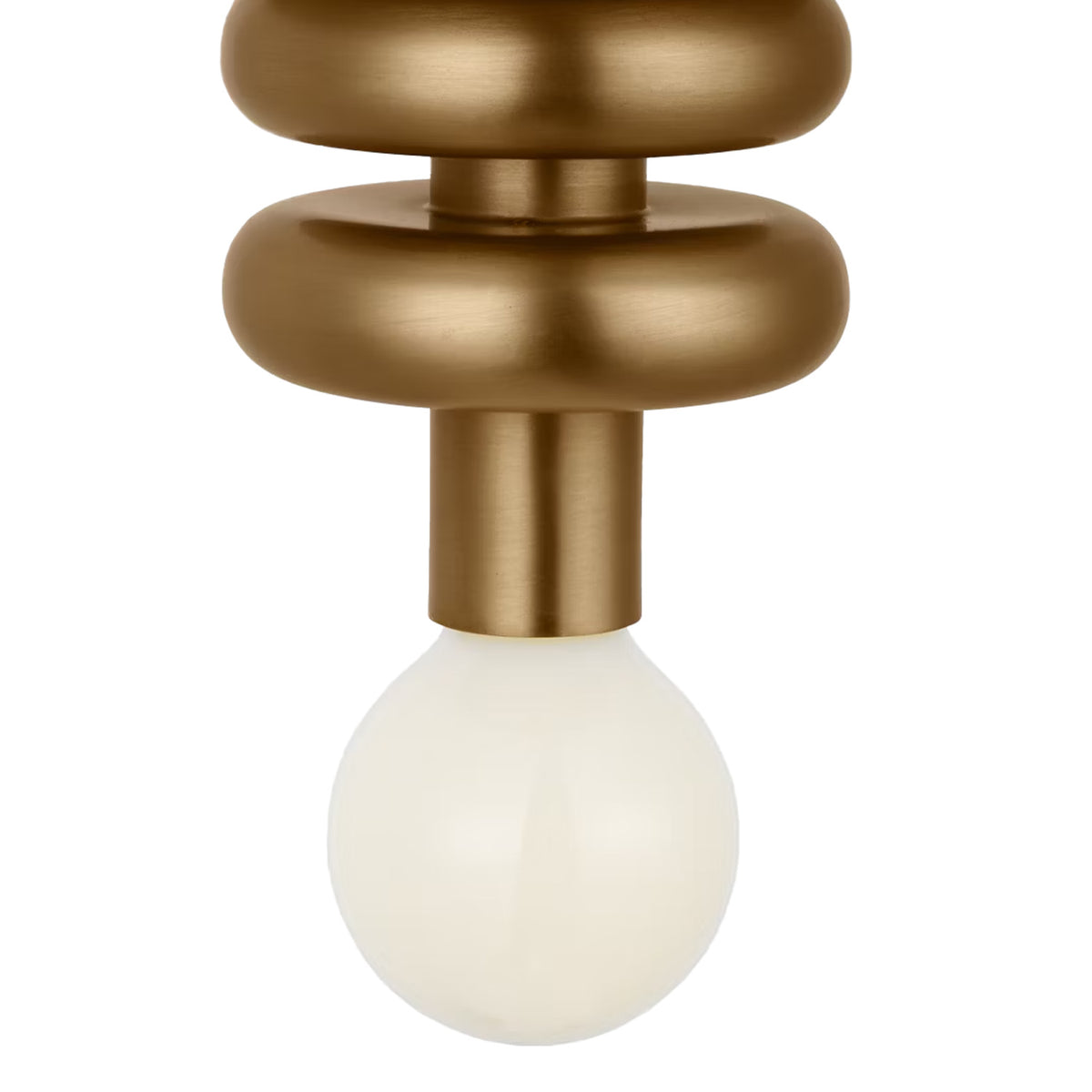 Filomena Extra Small Flush Mount 5", Satin Brass