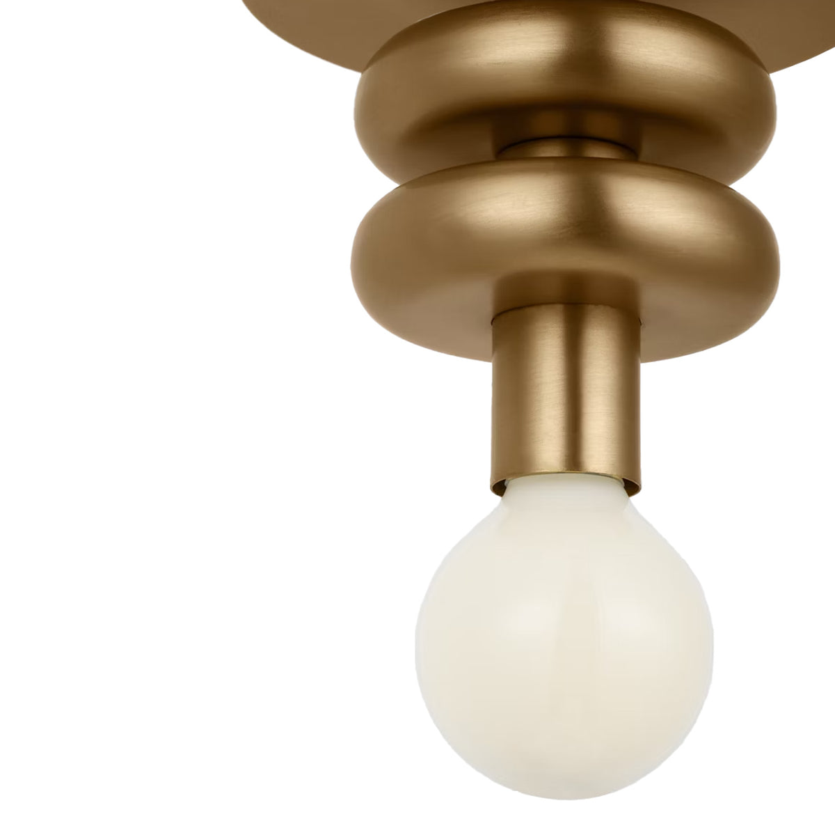 Filomena Extra Small Flush Mount 5", Satin Brass