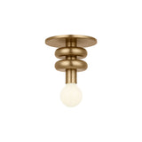 Filomena Extra Small Flush Mount 5", Satin Brass