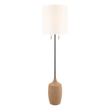 Stroud Floor Lamp 62", Aged Iron and Terracotta
