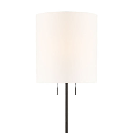 Stroud Floor Lamp 62", Aged Iron and Terracotta