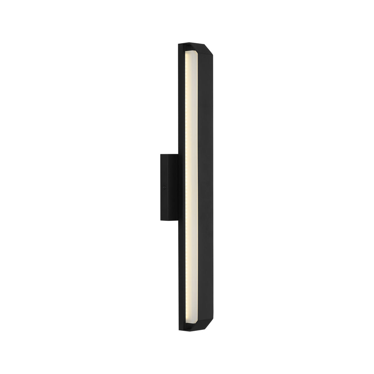 Godfrey LED Outdoor Wall Light, Large 26", Textured Black