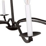Davina 6 Light Chandelier 48", Aged Iron