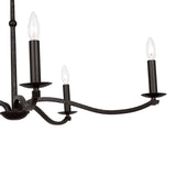 Davina 5 Light Chandelier 36", Aged Iron