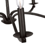 Davina 5 Light Chandelier 36", Aged Iron