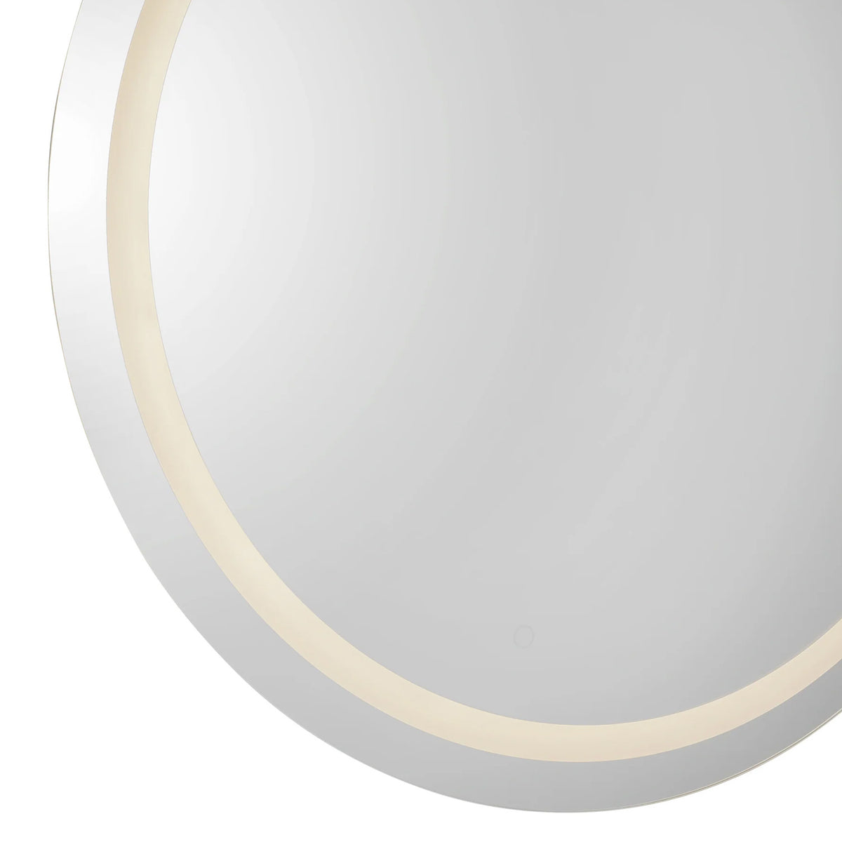 Clement Round LED Mirror 40" x 40", Silver