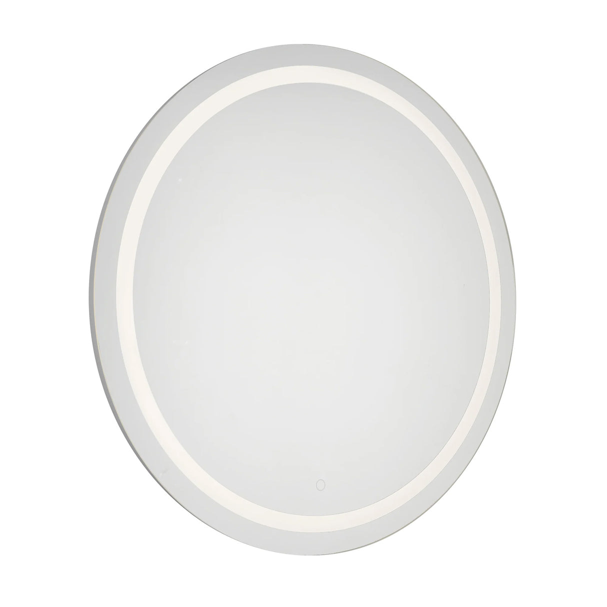 Clement Round LED Mirror 40" x 40", Silver