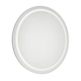 Clement Round LED Mirror 40" x 40", Silver