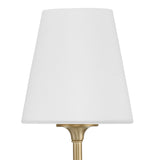 Estelle Wall Sconce 13", Brass and Opal Glass