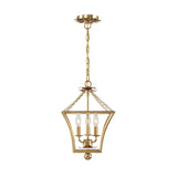 Alice Lantern Pendant 11", Antique Gold